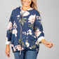 PAMELA SCOTT FLORAL ZIP UP HOODIE