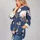 PAMELA SCOTT FLORAL ZIP UP HOODIE