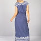 Blue Vintage Paisley Print Dress