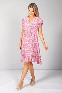 Pretty in Pink Paisley Print Dress