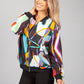 90's Abstract Print Jacket