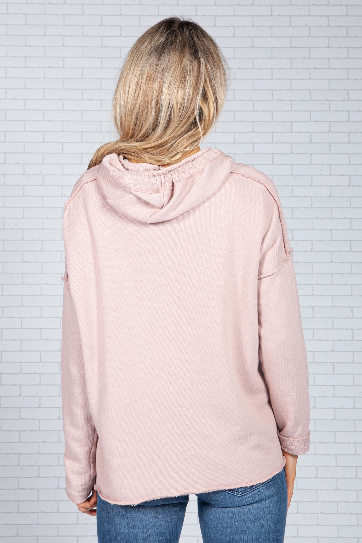 Rose Drawstring Star Hoodie