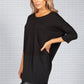 Black High-Low Hem Tunic