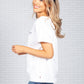 White Logo Cotton T-Shirt