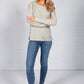 COTTON KNITTED JUMPER WITH RHINESTONES