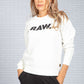 White RAW Logo Sweatshirt