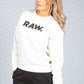 White RAW Logo Sweatshirt