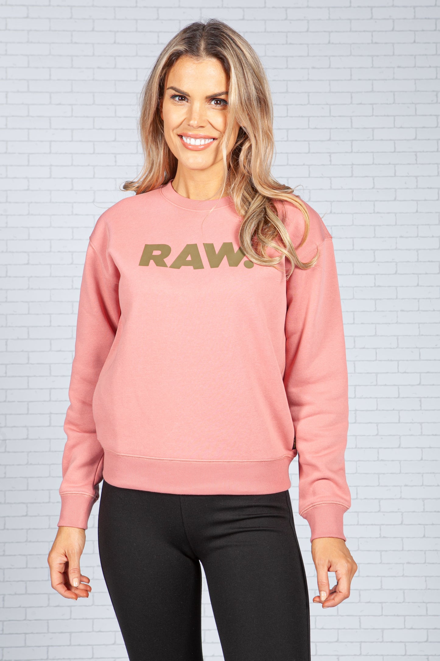 Pink RAW Logo Sweatshirt