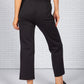 Black Scuba Tie Waist Trousers