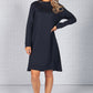 Navy Jumper Style Dress