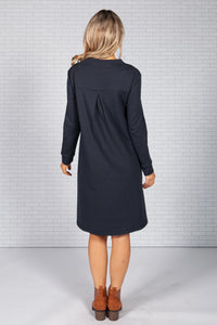 Navy Jumper Style Dress