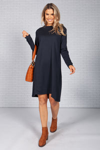 Navy Jumper Style Dress