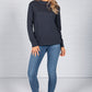 Navy Pocket Front Jumper