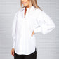 Puffed Sleeve White Shirt