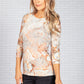 Coral Marble Print Top