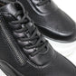 Black double sole trainer