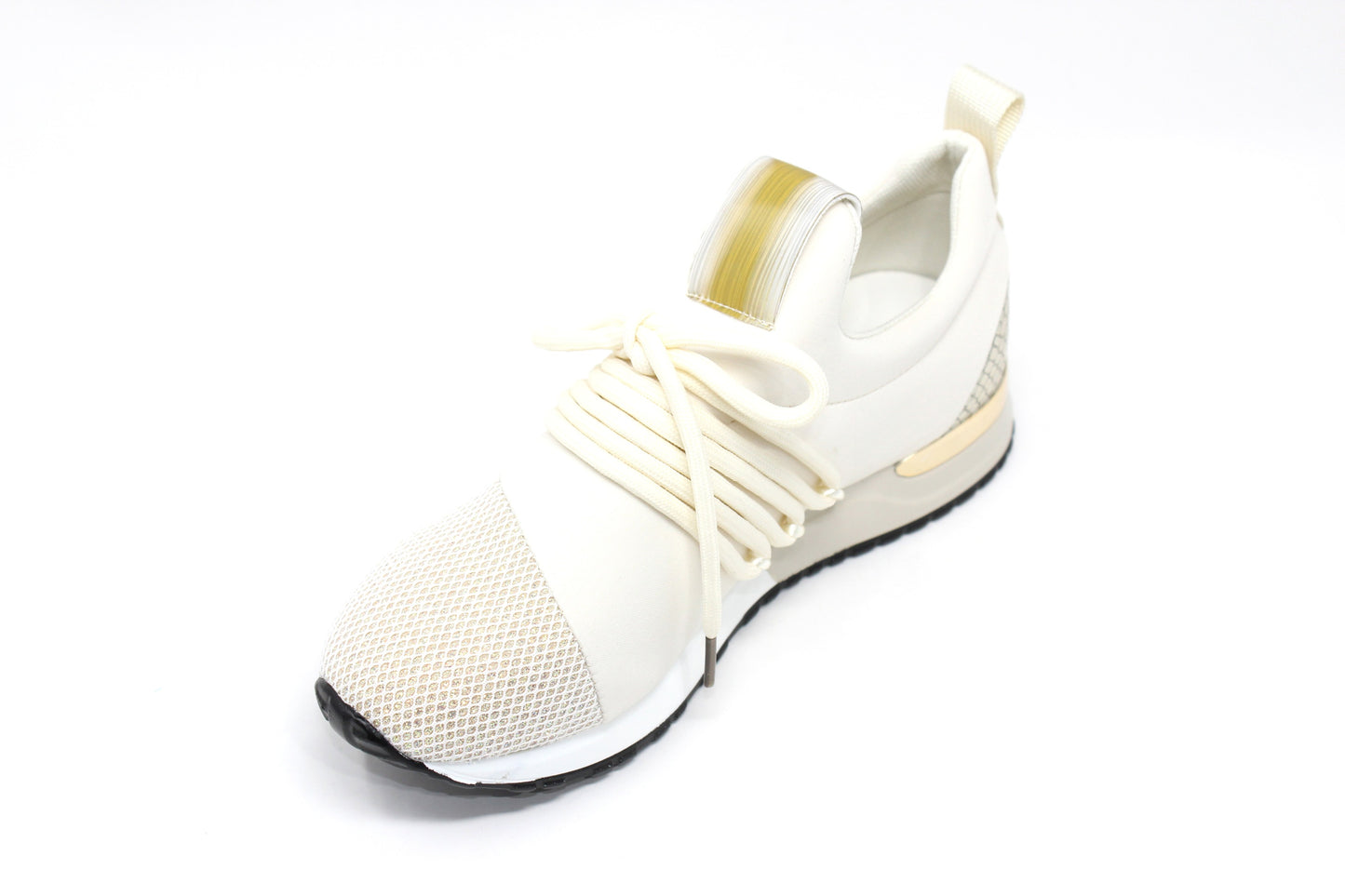 Cream slip on trainer