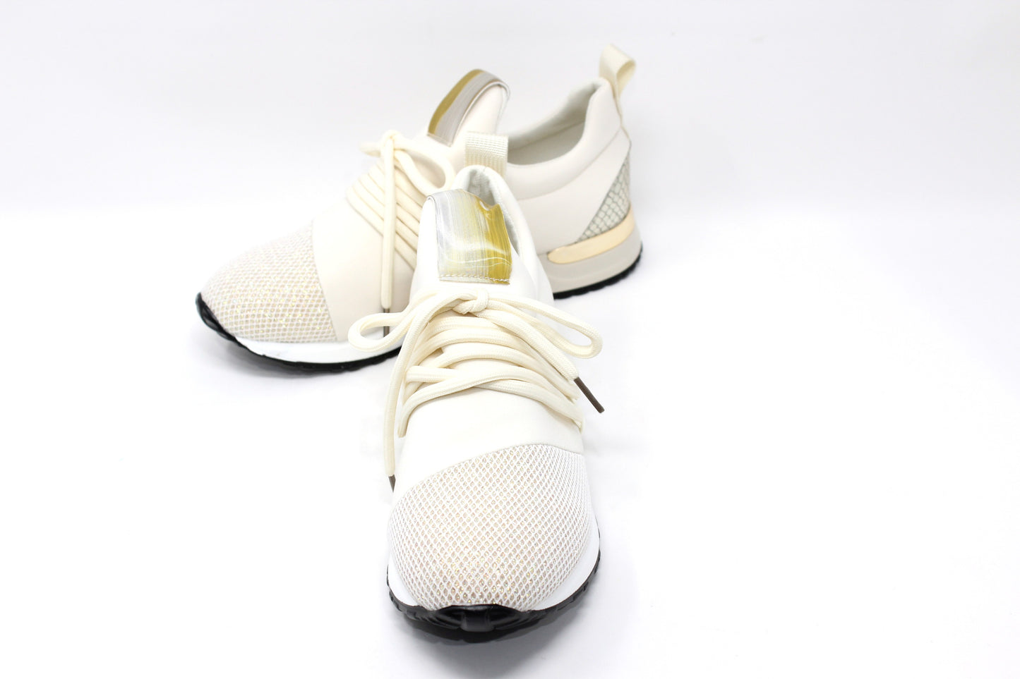 Cream slip on trainer