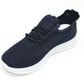 Navy Pull-on elasticated Trainer