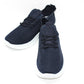 Navy Pull-on elasticated Trainer