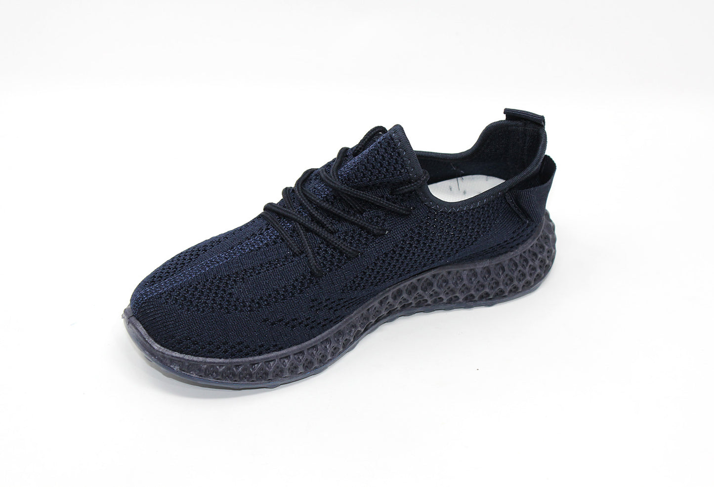 Navy Pull-on elasticated Trainer-1