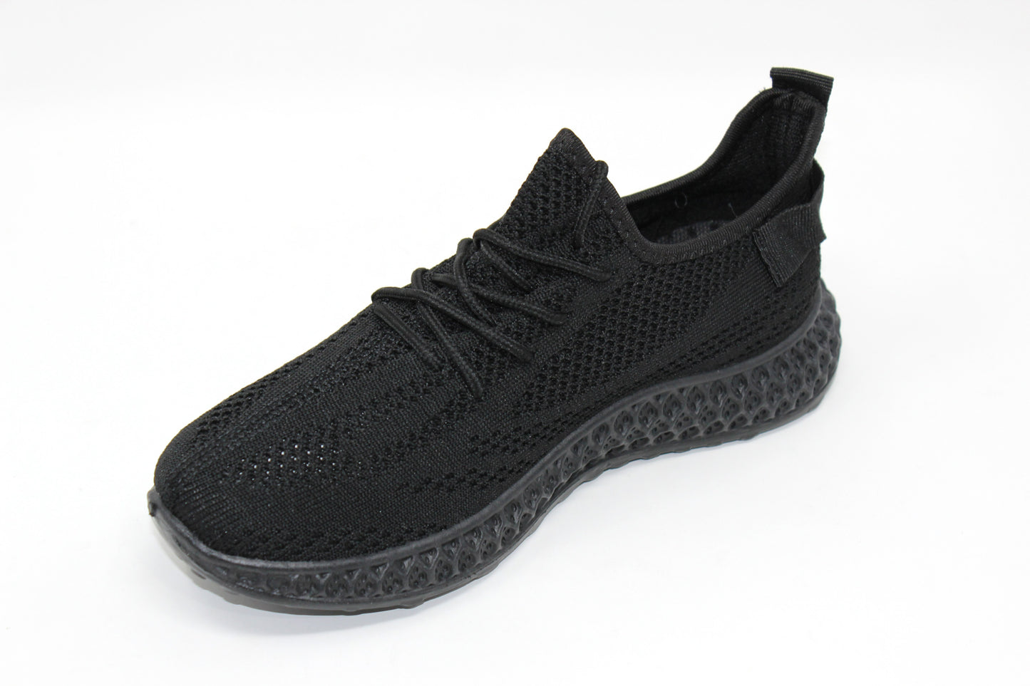 Black Pull-on elasticated Trainer