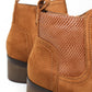 Camel Block-Heel Ankle Boot