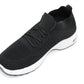 Black Pull-on Elasticated Trainer