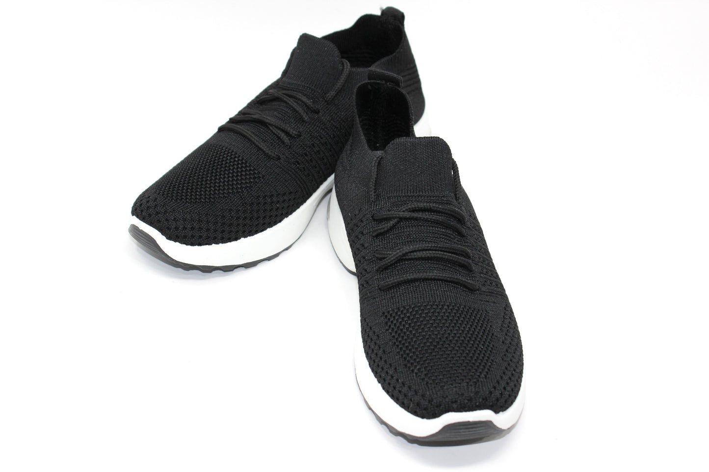 Black Pull-on Elasticated Trainer