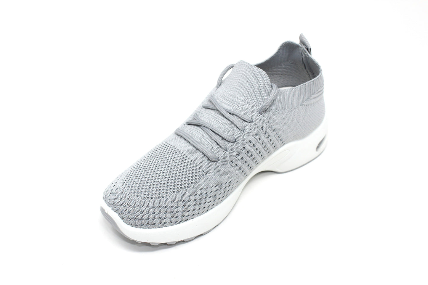 Grey Pull-on Elasticated Trainer