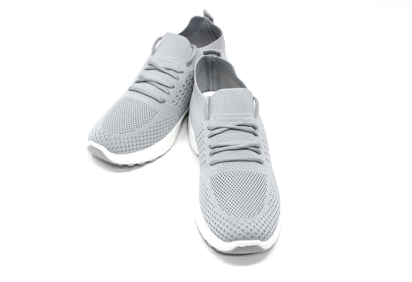 Grey Pull-on Elasticated Trainer