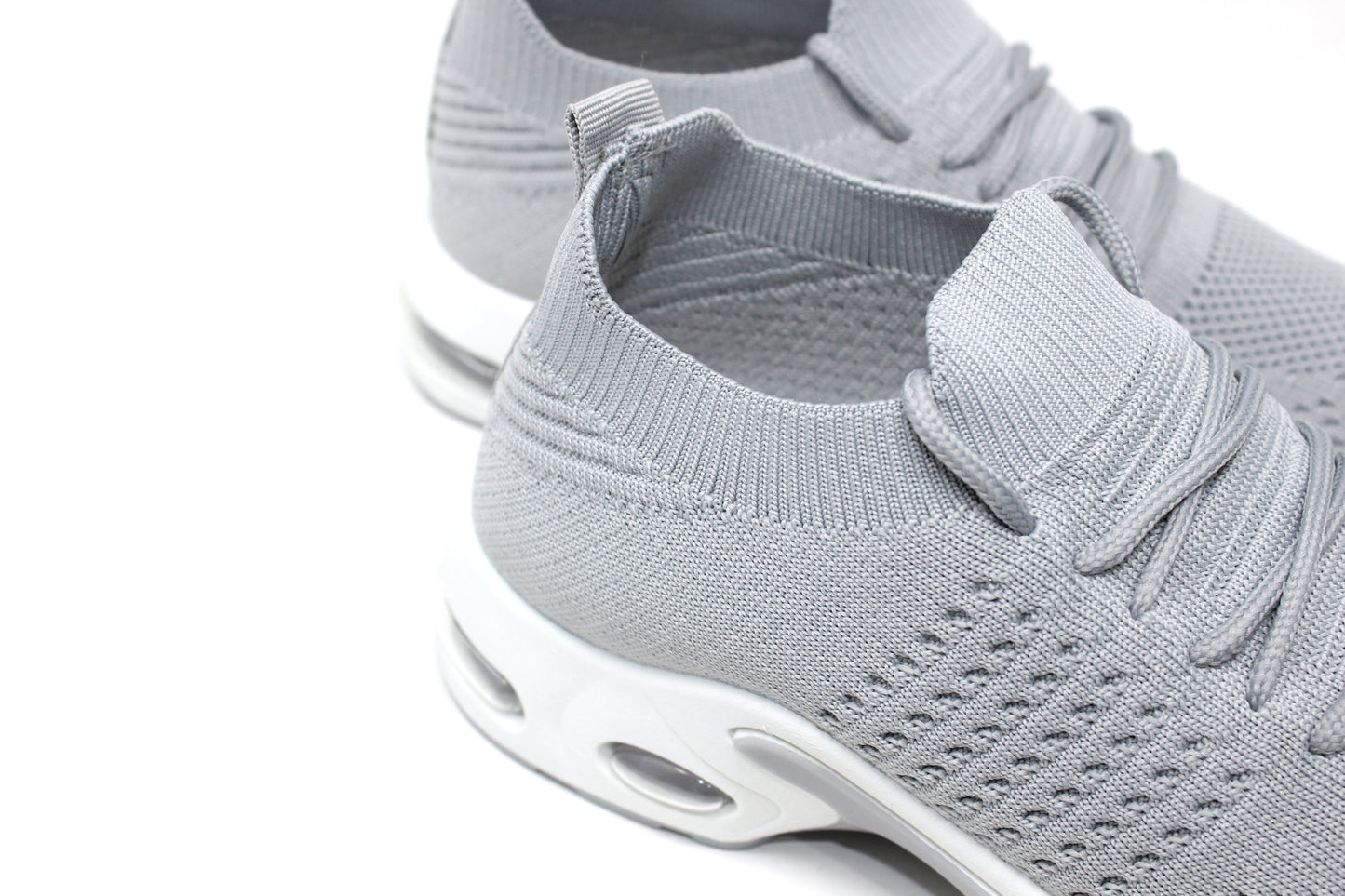 Grey Pull-on Elasticated Trainer