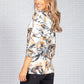 Soft Leaf Print Top