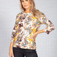 Monarch Butterfly Print Top