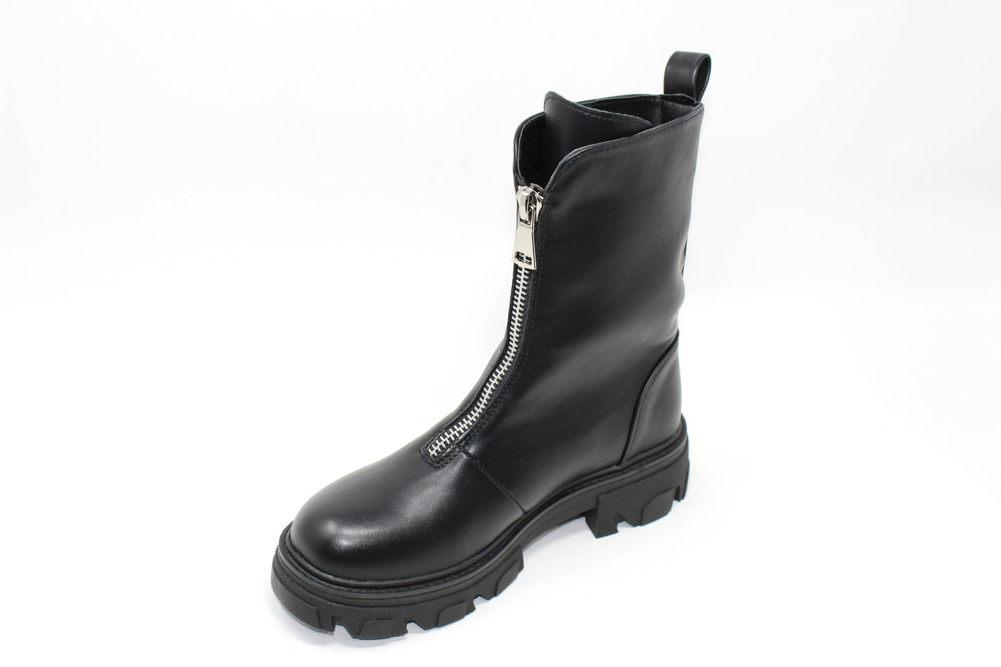 Black Rugged Ankle Boot-1