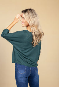 Oversized Pullover Knit in Emerald