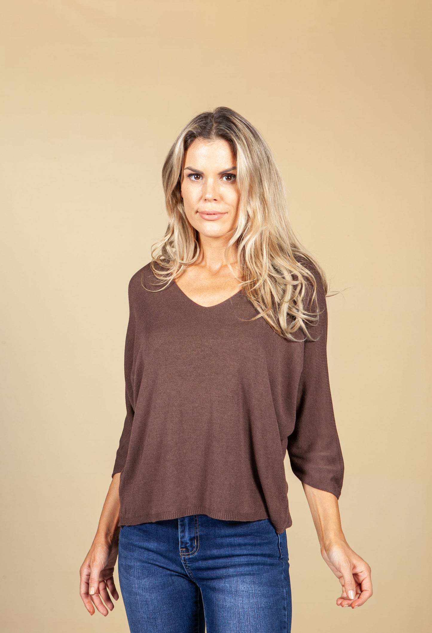 Oversized Pullover in Chocolate