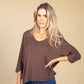 Oversized Pullover in Chocolate