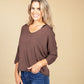 Oversized Pullover in Chocolate