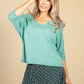 Oversized Pullover Knit in Mint