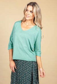 Oversized Pullover Knit in Mint