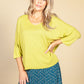 Oversized Pullover Knit in Lime