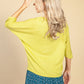 Oversized Pullover Knit in Lime