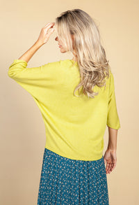 Oversized Pullover Knit in Lime