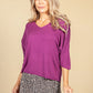 Oversized Pullover in Plum