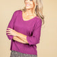 Oversized Pullover in Plum