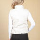 Almond Faux Leather Gilet