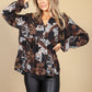 Multi Print Chocolate Blouse