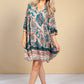 Tunic Style Dress in Emerald Paisley