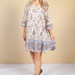 Tunic Style Dress in Paisley Cream